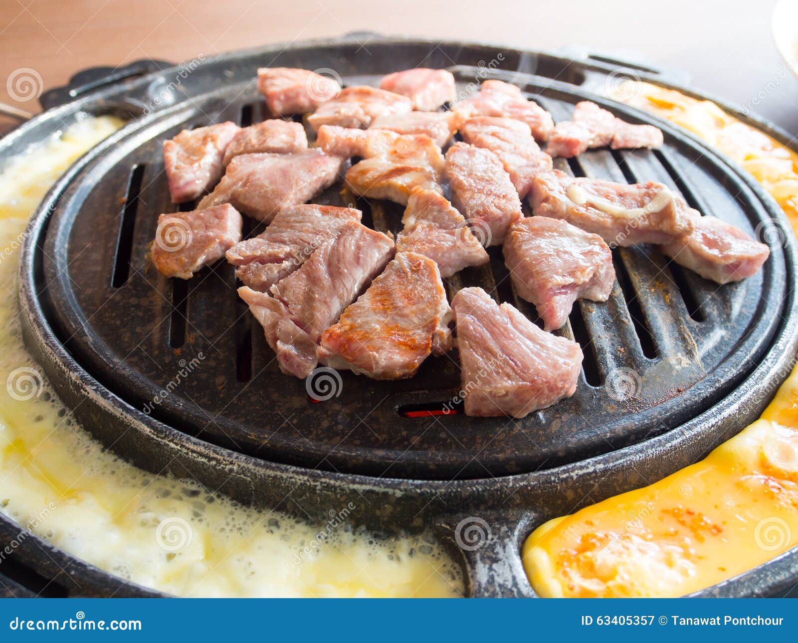 Korean style barbecue stock image. Image of pork, food 63405357