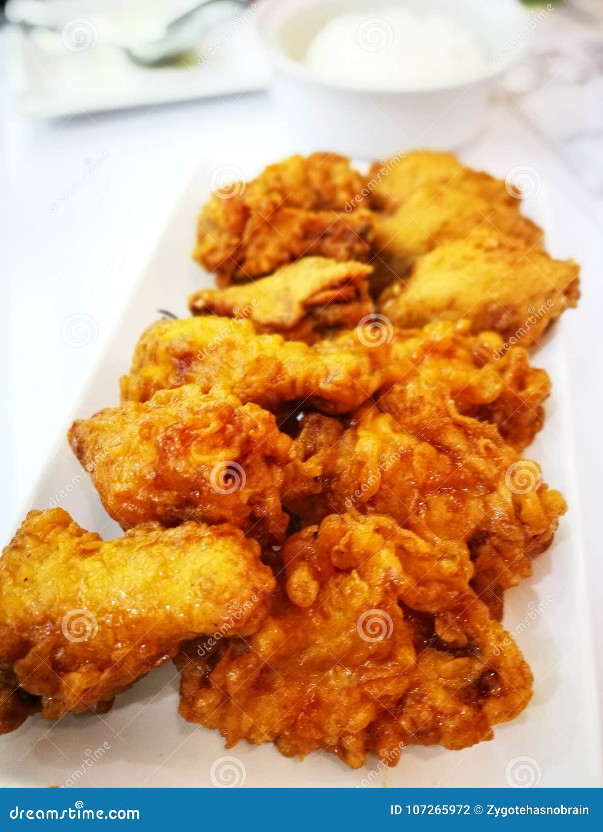 Korean Style Deep Fried Chicken Crispy Stock Photo - Image of meal