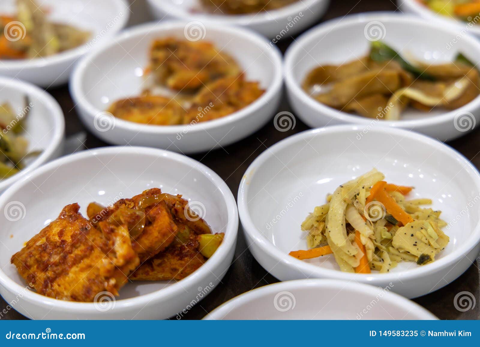 Korean style side dishes stock image. Image of kimchi 149583235