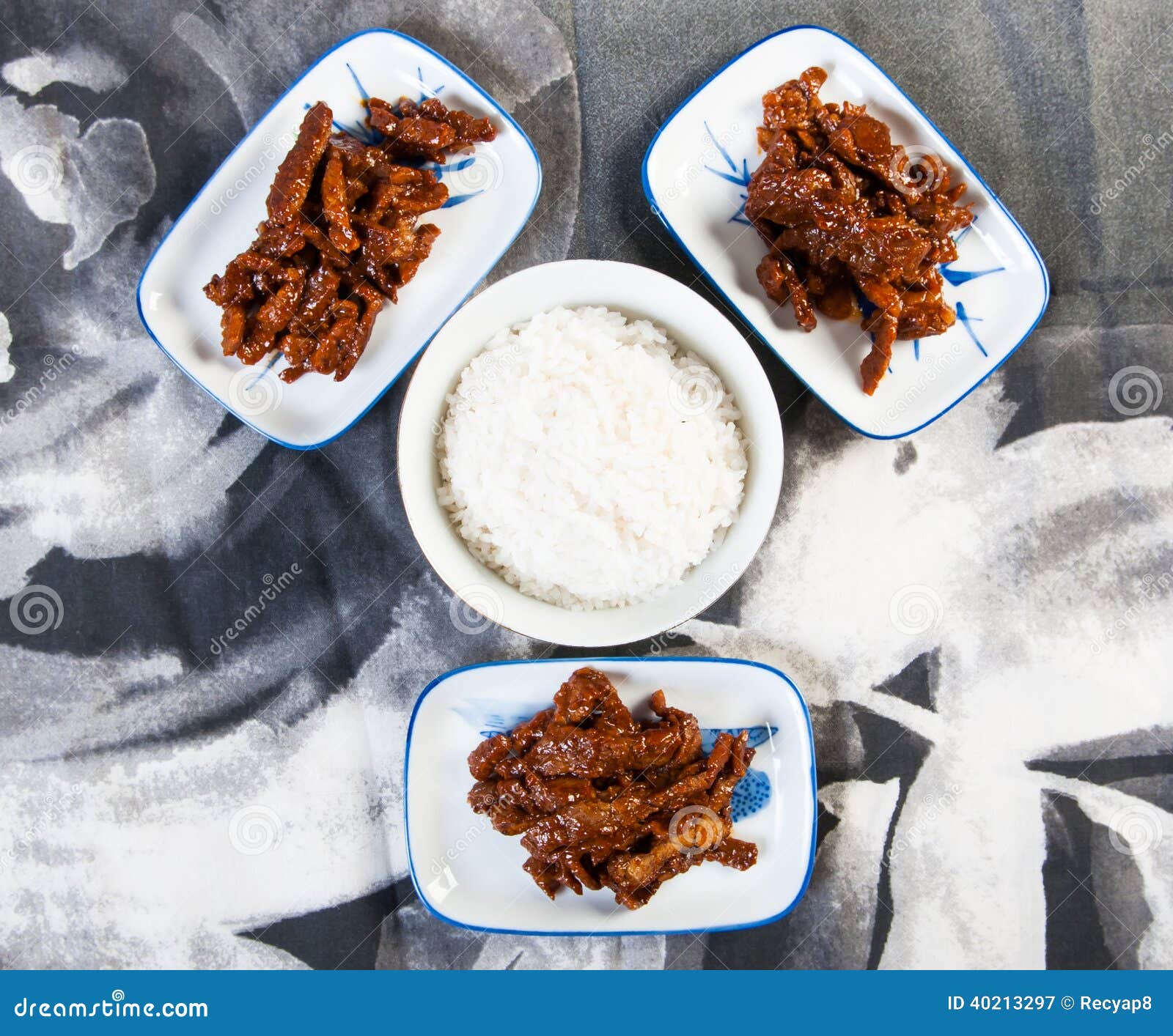 Korean Sweet and Spicy Beef Strips Stock Image Image of roast, steak