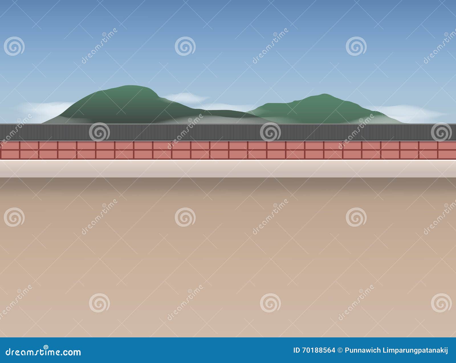 Korean Wallpaper stock vector Illustration of landscape 70188564