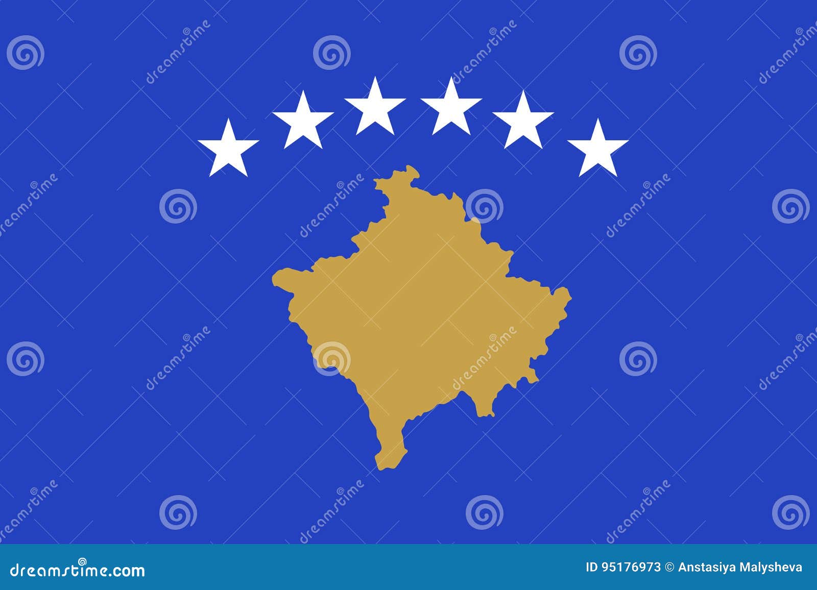 Download Kosovo National Flag Vector Illustration Stock Vector ...