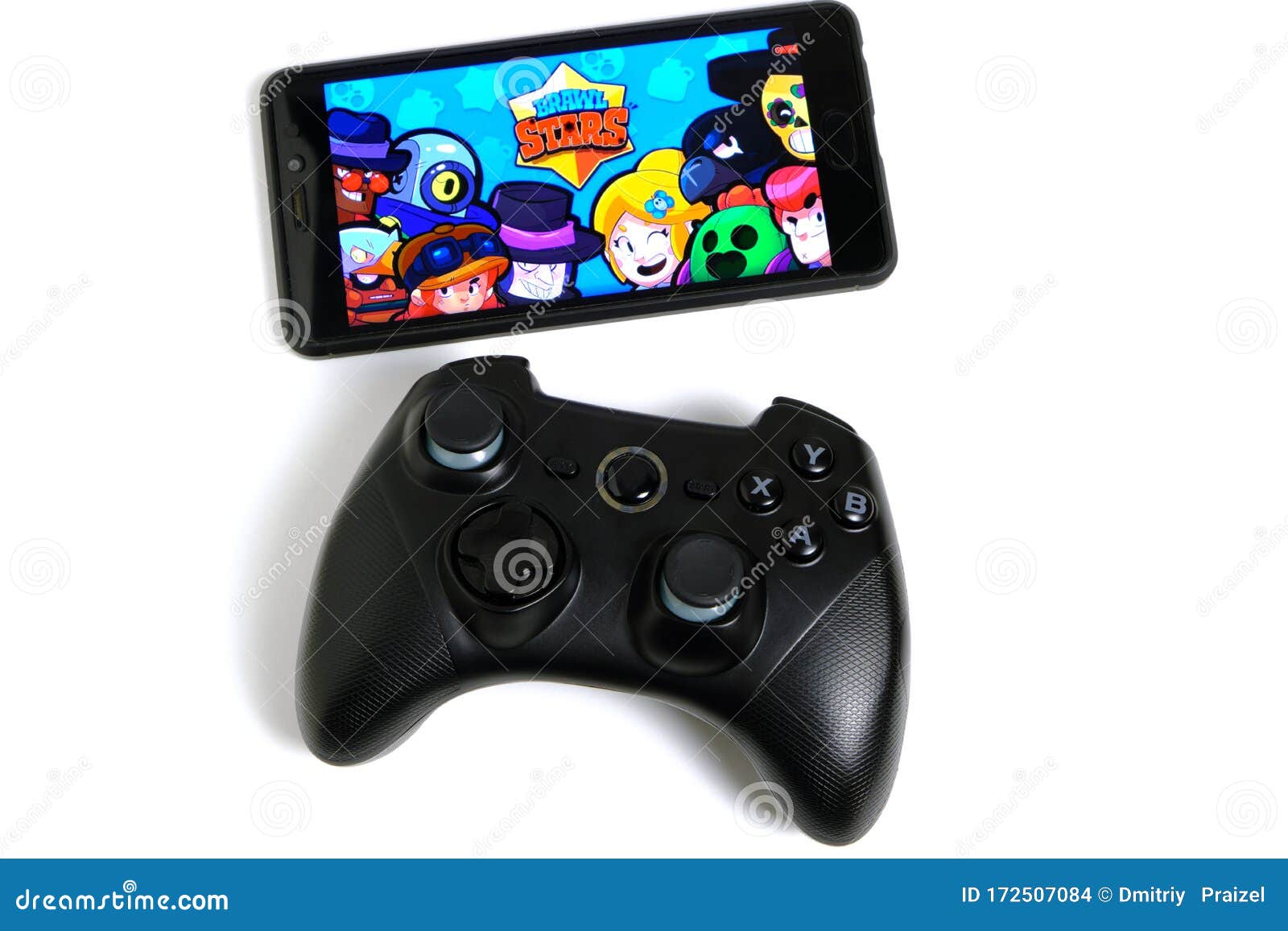 Kostanay Kazakhstan February 12 2020 Joystick And Mobile Phone With The Logo Of The Popular Game Brawl Stars From Supercell On Editorial Stock Image Image Of Background Cell 172507084 - brawl stars joystick 2021