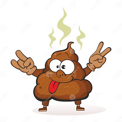Kot Emoticon Zeigt Zunge. Lustige Figur. Vektor Abbildung