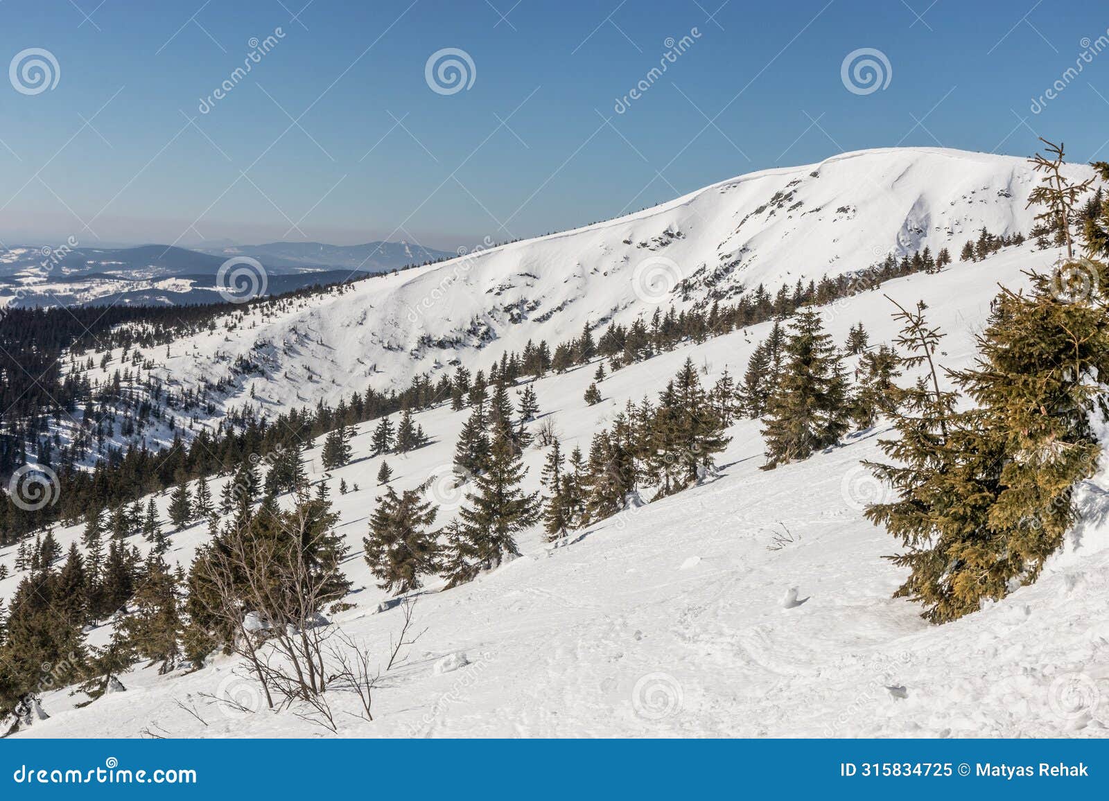 kotel mountain in krkonose (giant) mountains, czech republ