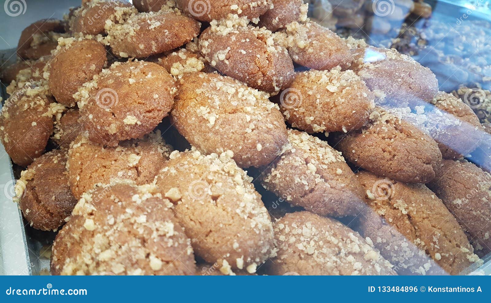 Dolci Natalizi Greci.Kourampiedes Greci Di Melomakarona Dei Dolci Di Natale Di Tranditional Fotografia Stock Immagine Di Festa Background 133484896