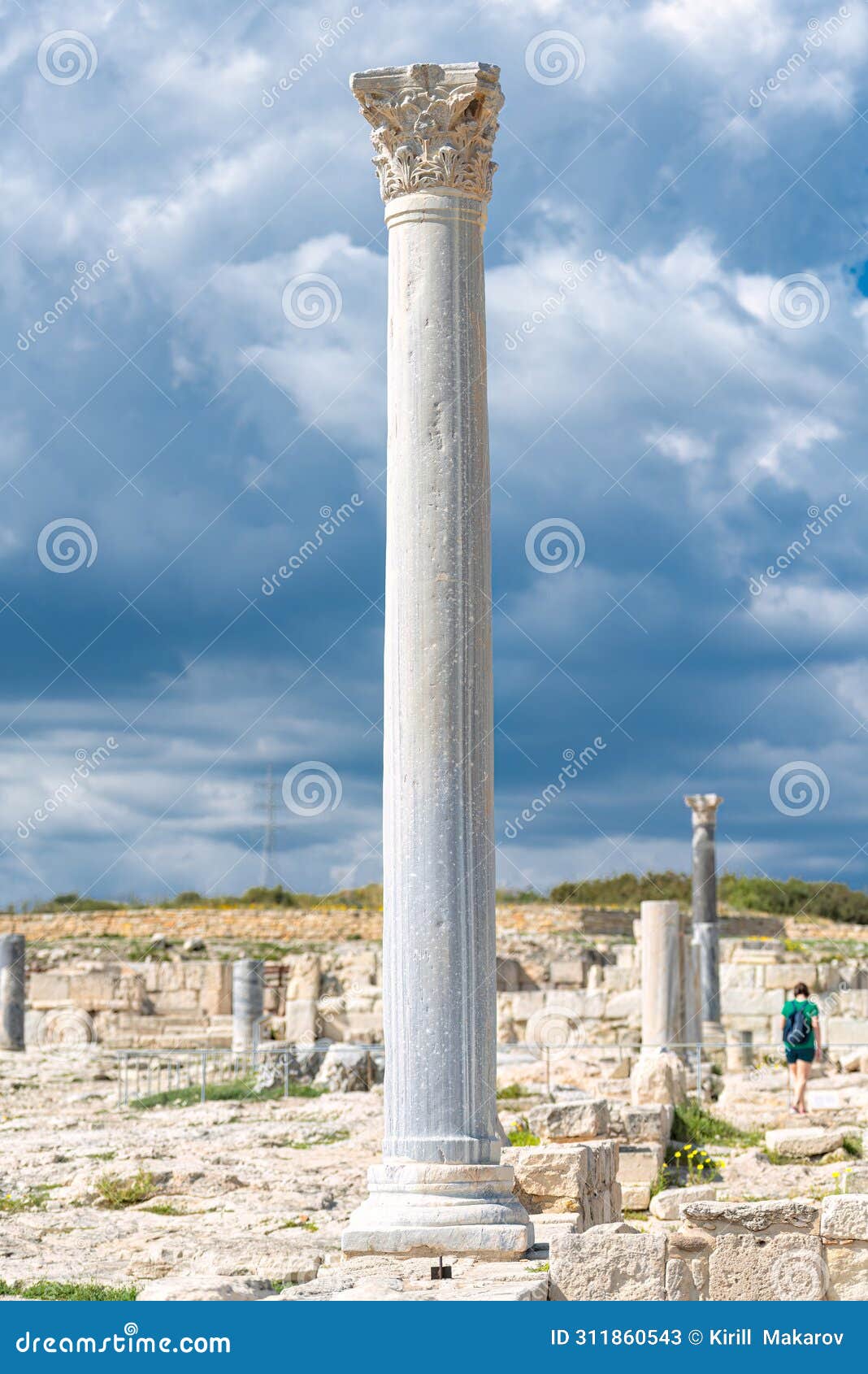 kourion archaeological site, ruins of ancient town. limassol district, cyprus