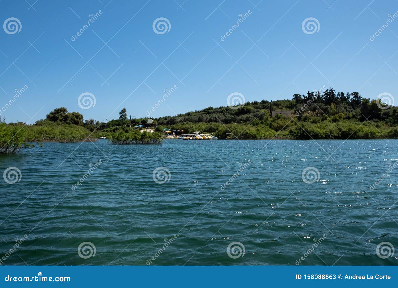 kourna lake, crete, greece