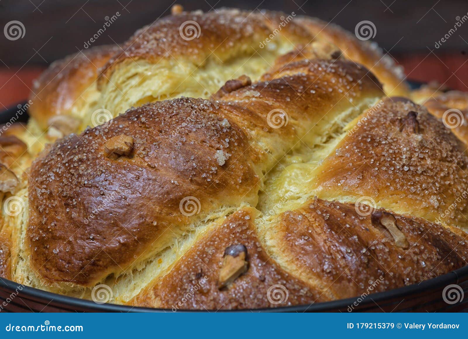 Kozunak Bulgarian Traditional Bread Easter Stock Image Image of