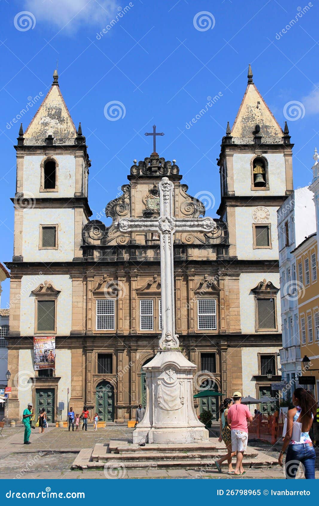 Kościół St. Francis Assisi w Salvador, Bahia. Kościół St. Francis Assisi jest lokalizować w dziejowym centre Salvador, w Stan Bahia, Brazylia. Fotografia brać na Wrzesień 23th, 2012.