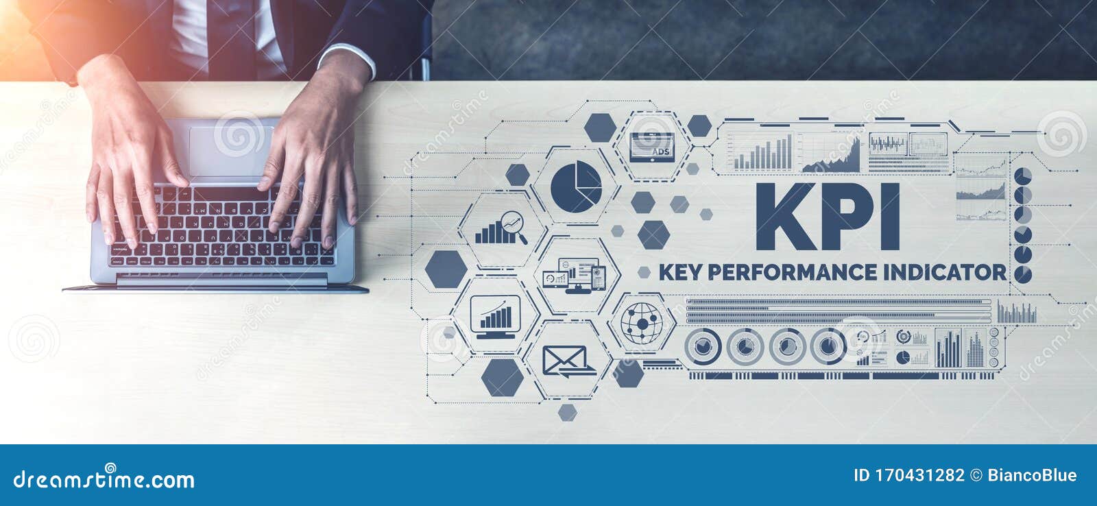 kpi key performance indicator for business concept