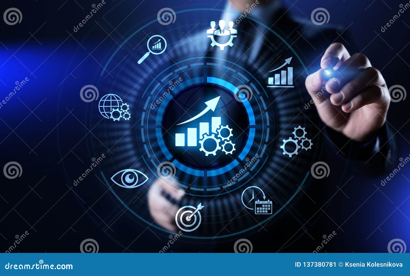 kpi key performance indicator increase optimisation business and industrial process.