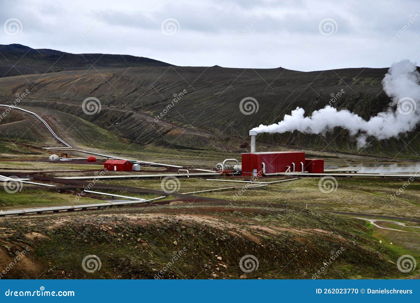 krafla geothermal power station, iceland
