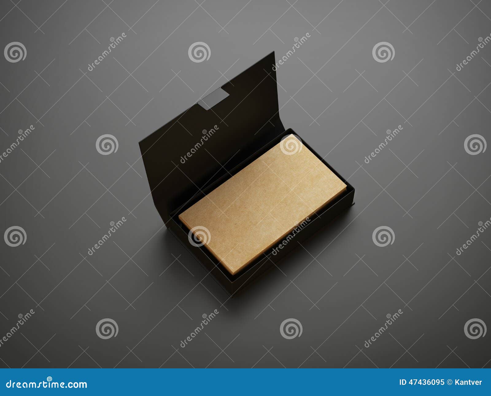 Kraft Business Cards in the Box Stock Image Image of design, folded