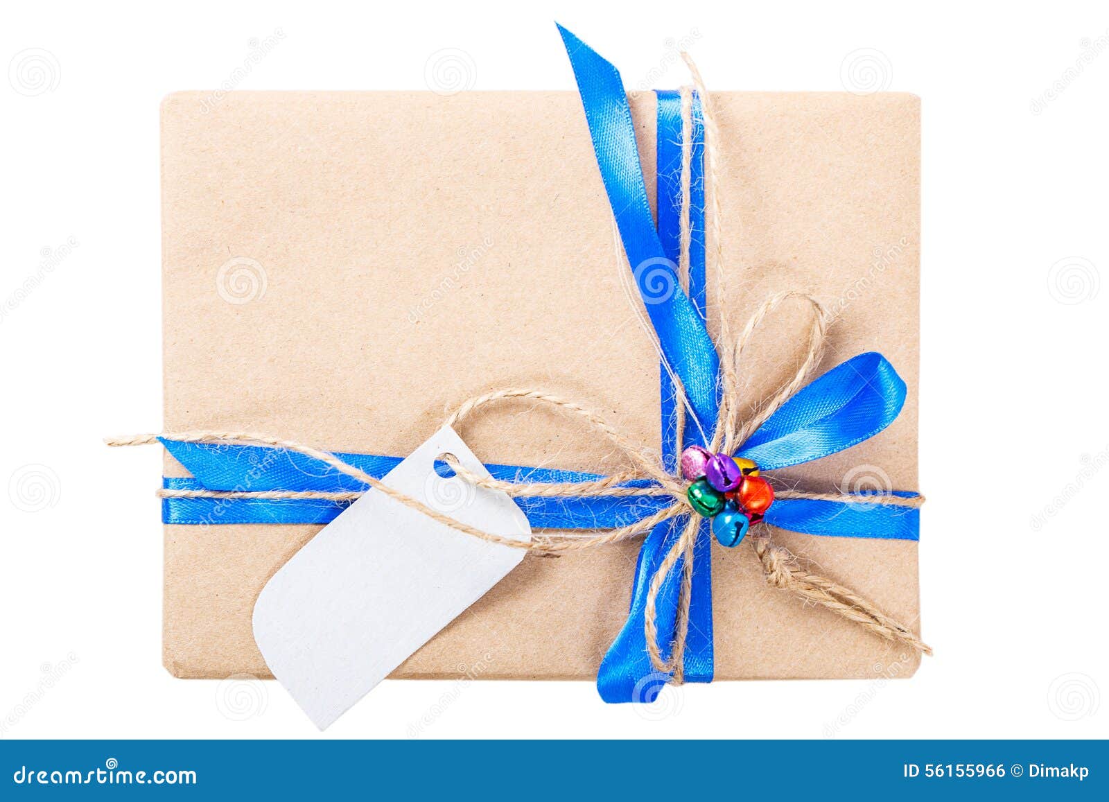 Kraft Paper Gift Box Ribbon Bow Stock Photo Image of decoration