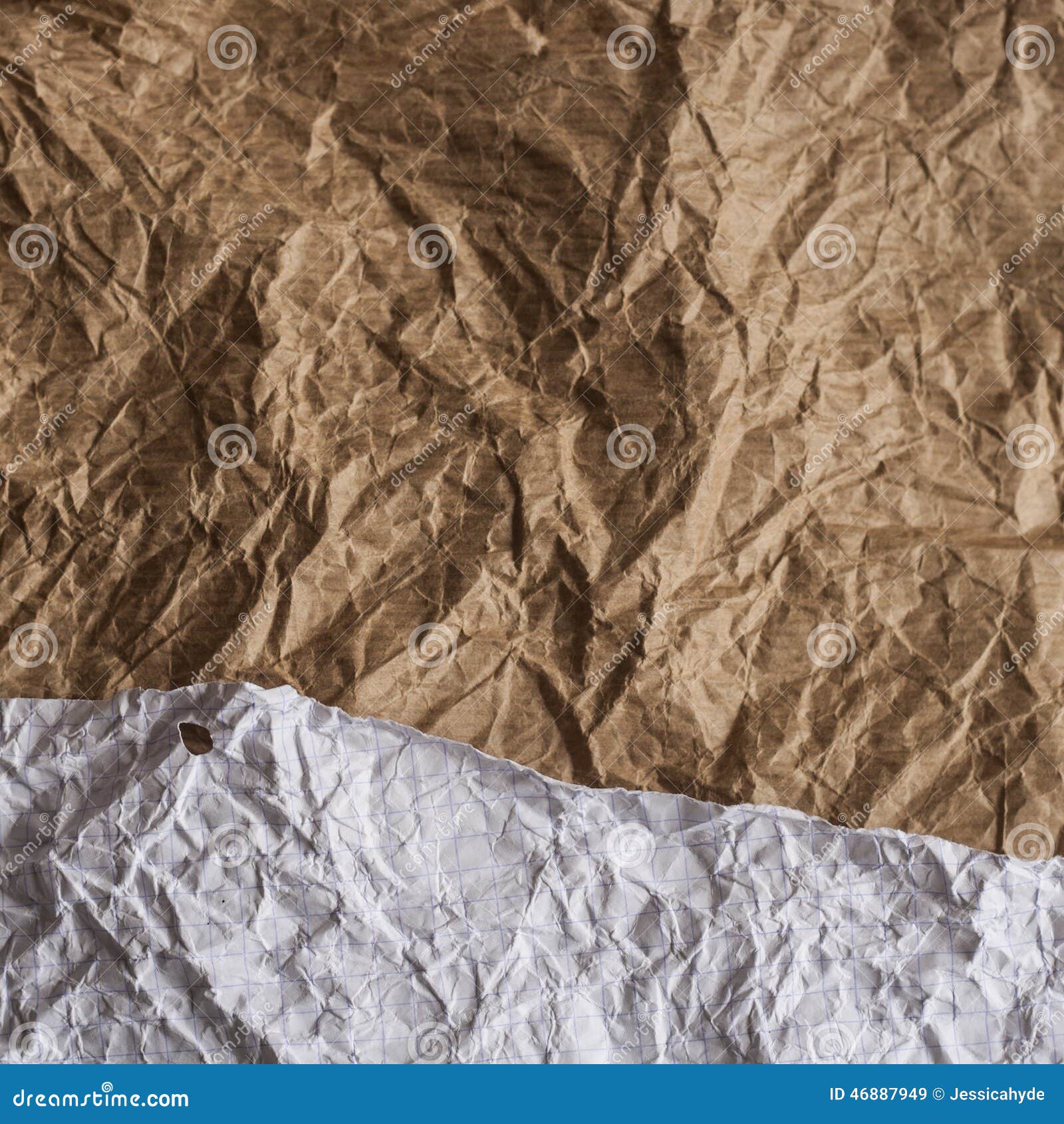 Kraft Paper and Graph Paper Texture Stock Image Image of emptiness