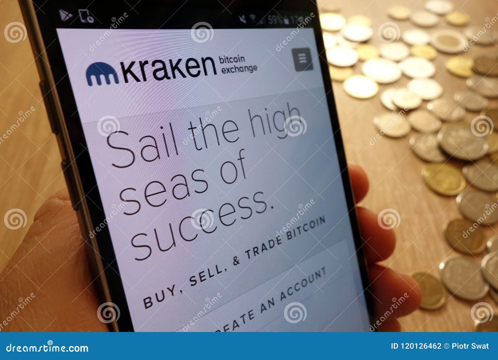 Kraken Cryptocurrency Exchange Website Displayed On ...