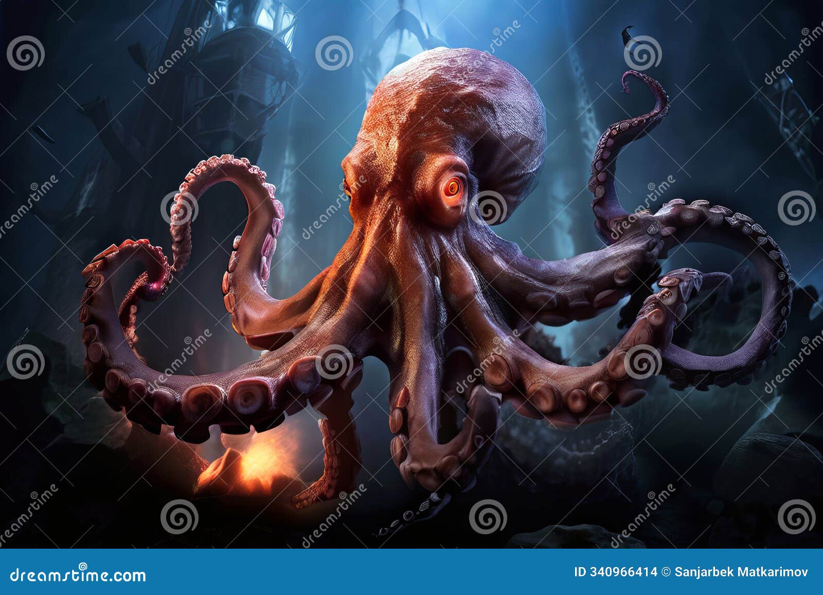 kraken octopus a colossal octopus with tentacles that can crush