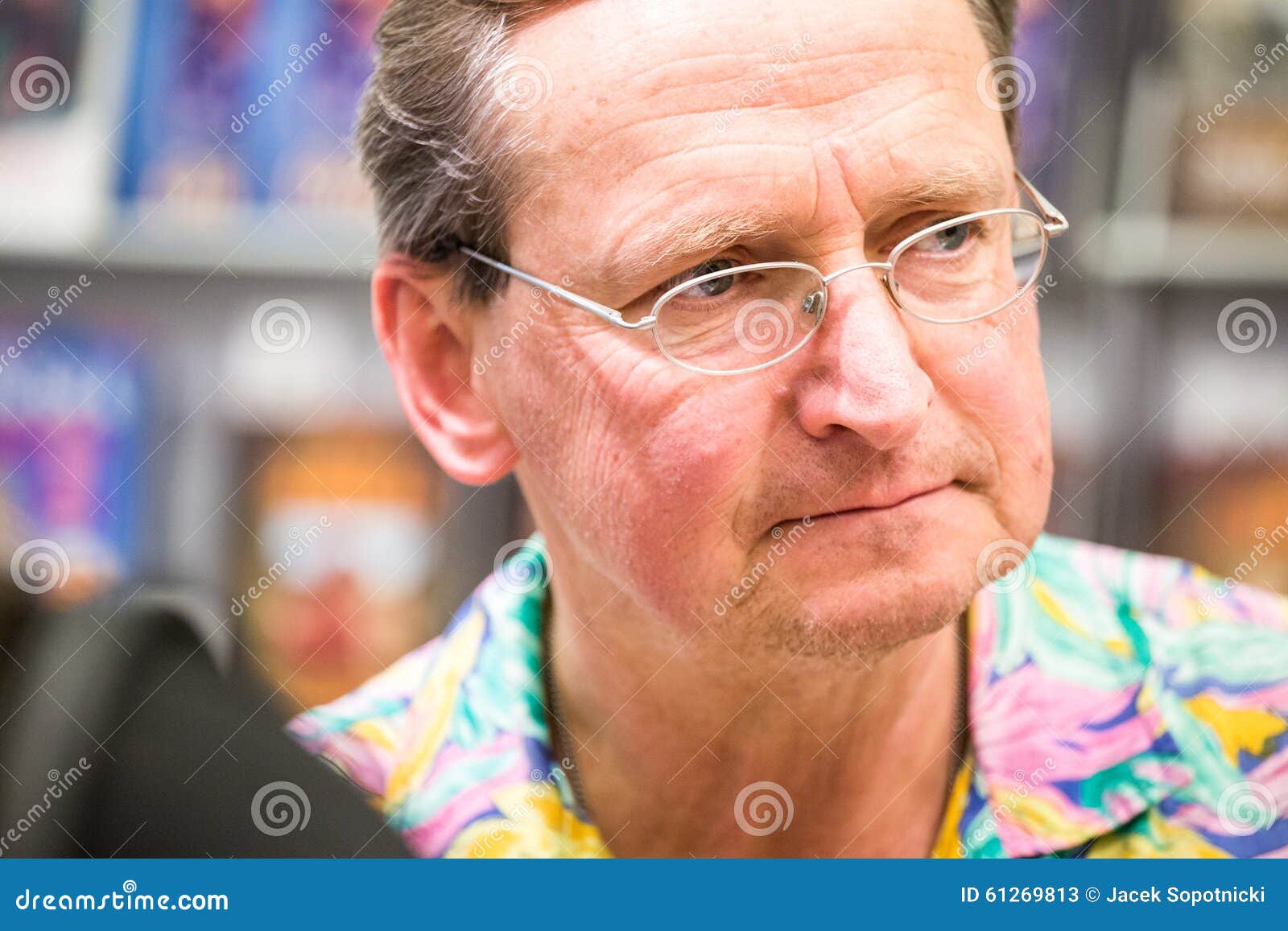 Krakow, Poland - October 24, 2015: Wojciech Cejrowski Signing Hi ...