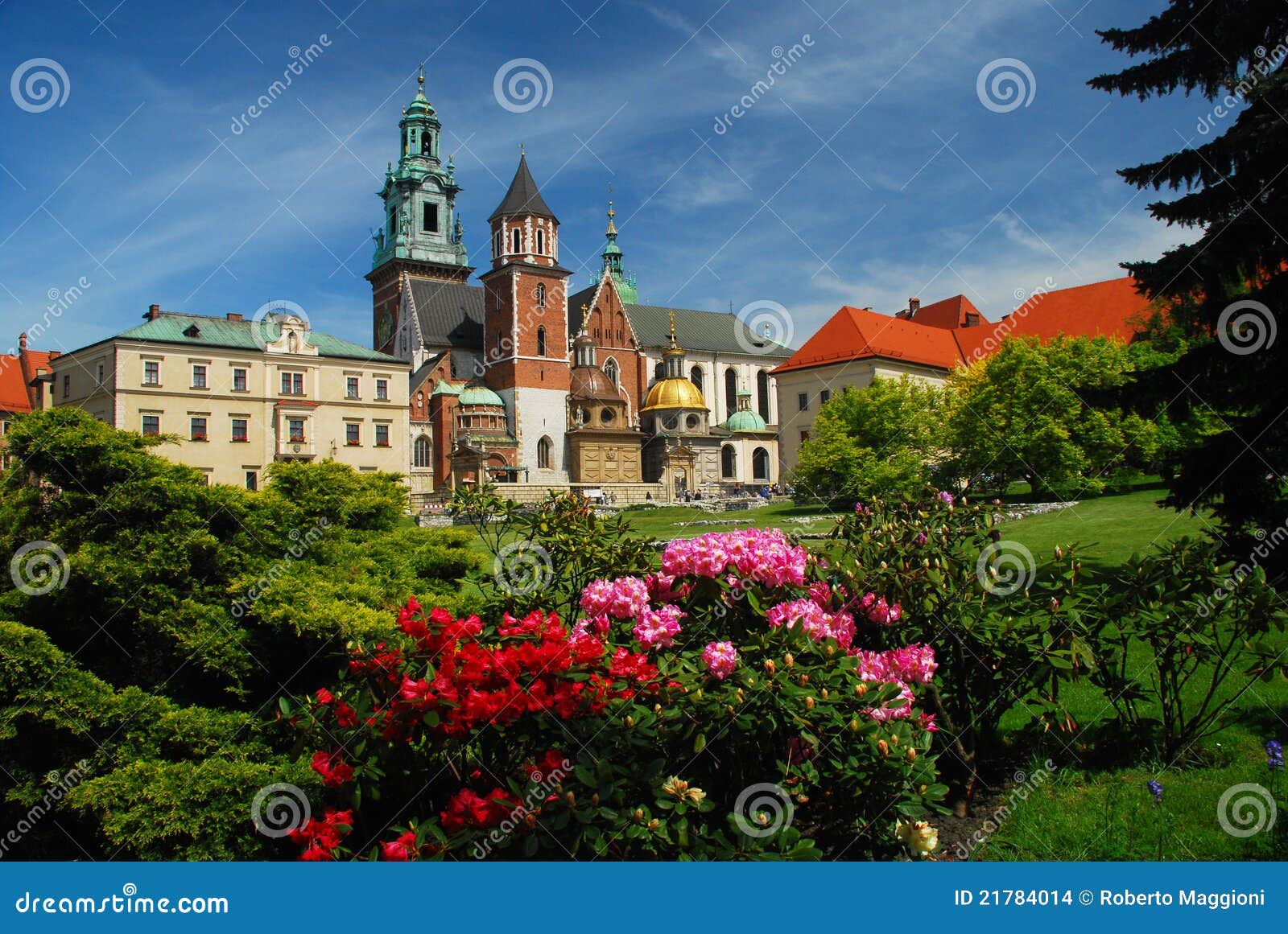 krakow, poland. wawel cathedral and castle