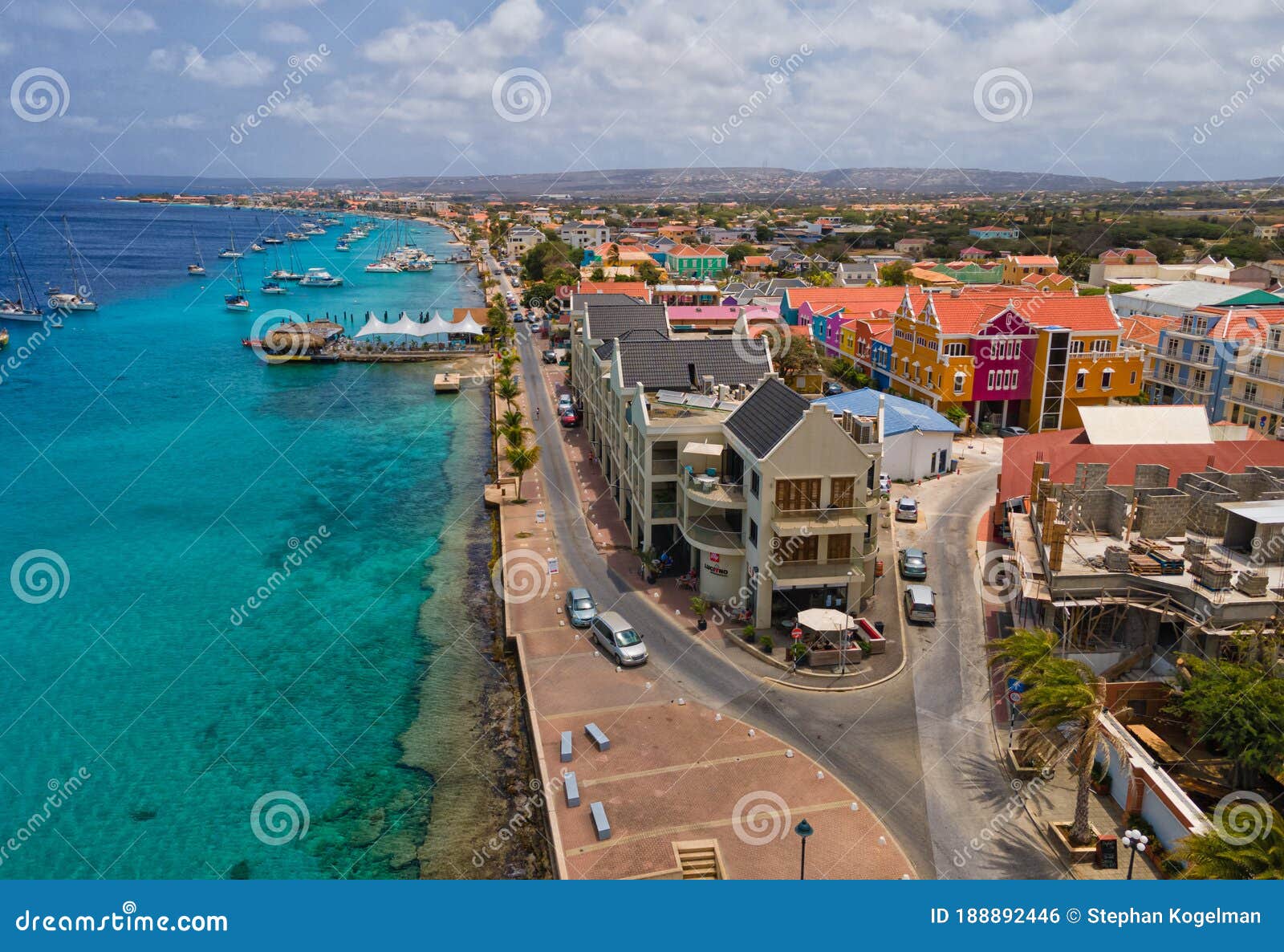 Centre Of Kralendijk On Bonaire Island Editorial Photo Image Of Destinations Coast 188892446
