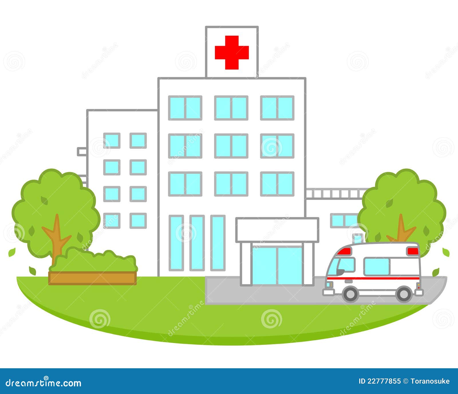 Krankenhaus Stock Abbildung Illustration Von Architektur 22777855