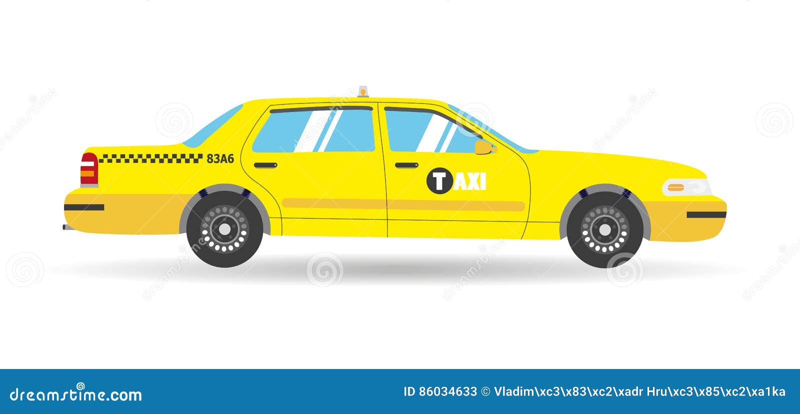 Kreskówki Taxi żółta Płaska Ikona Protestuje Biznesowego