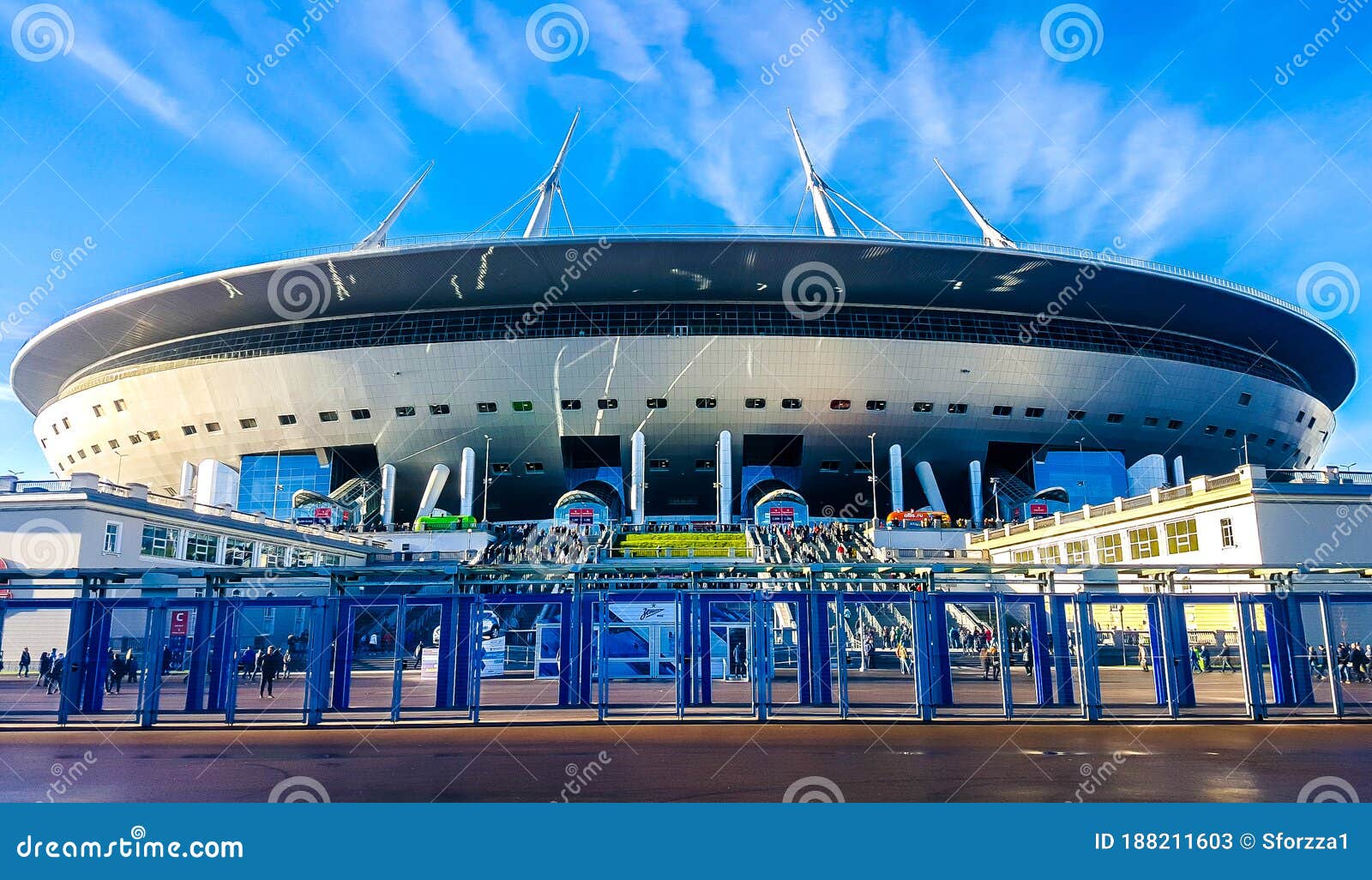 Stadium Gazprom Arena Home Stadium For Football Club Zenit St Petersburg Russia Editorial Stock Photo Image Of Petersburg Famous