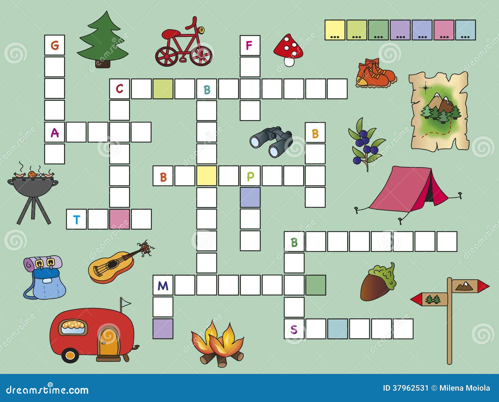 Kreuzworträtsel Stockbild - Bild: 37962531