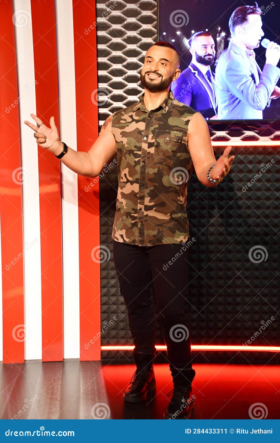 Kris Fade Kris Fade Wax Statue at Madame Tussauds Dubai on Bluewaters Island in