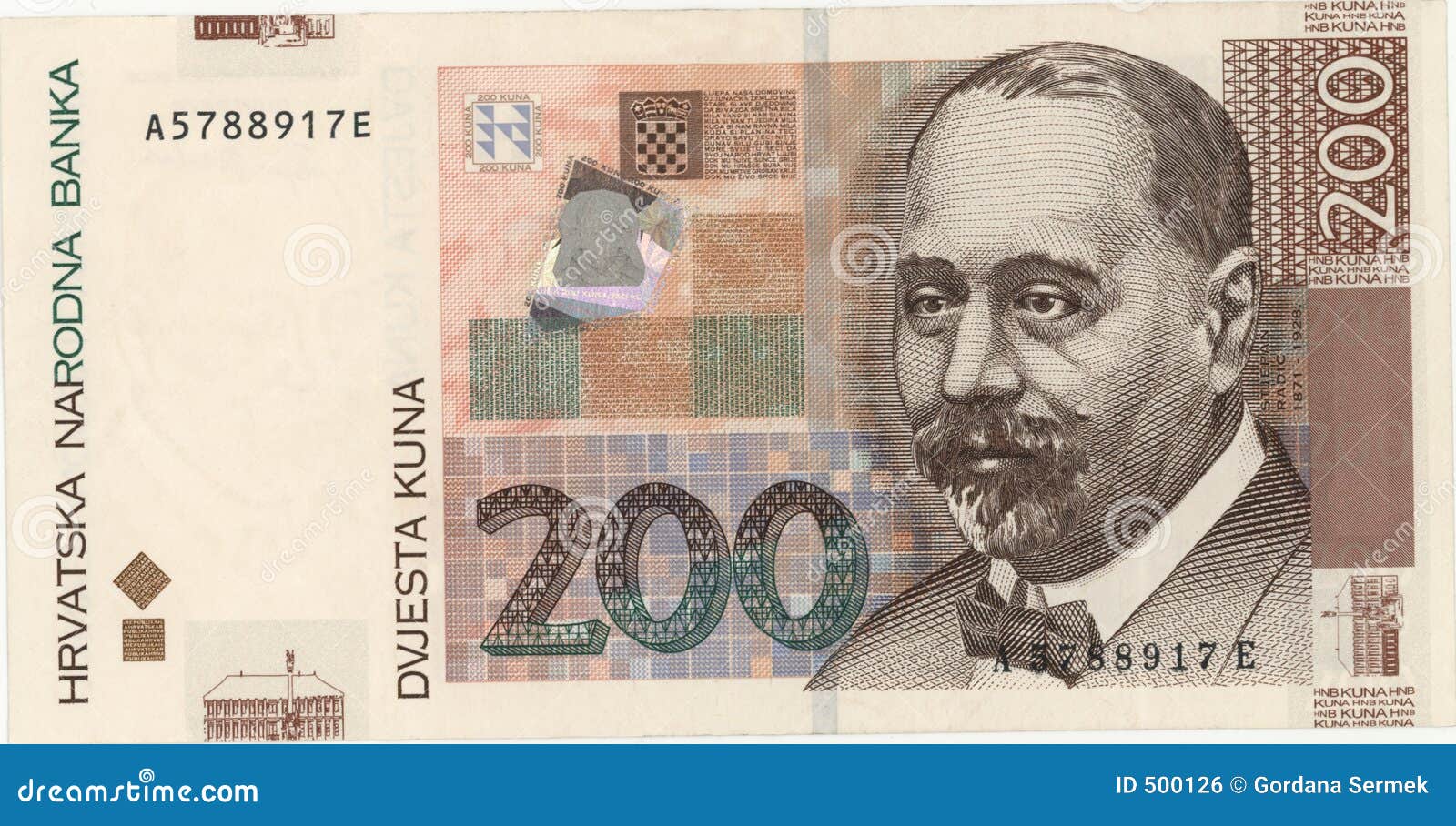 Kroatisk valuta arkivfoto. Bild av nummer, hand, betalning 500126