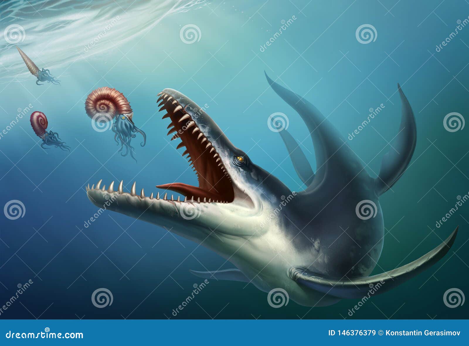 kronosaurus was a marine reptile that lived in the ocean during the early cretaceous period when dinosaurs.