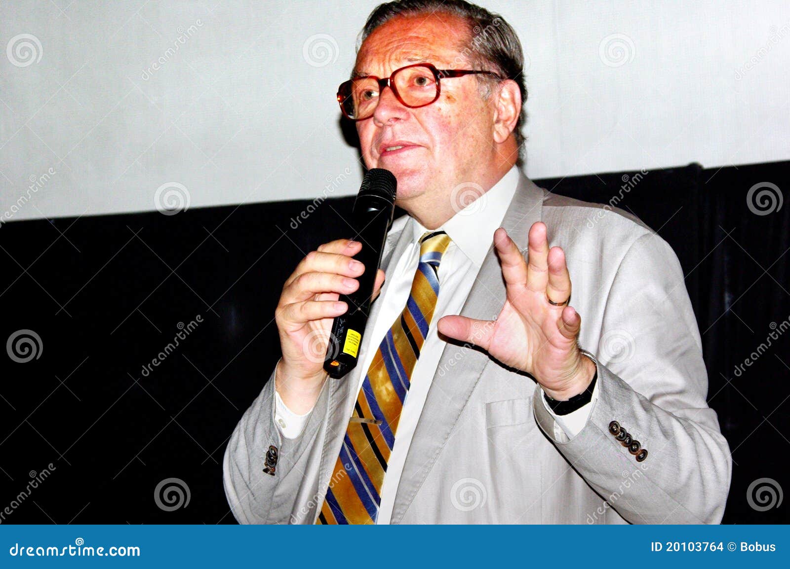 Krzysztof Zanussi [2] editorial stock image. Image of theatre 20103764