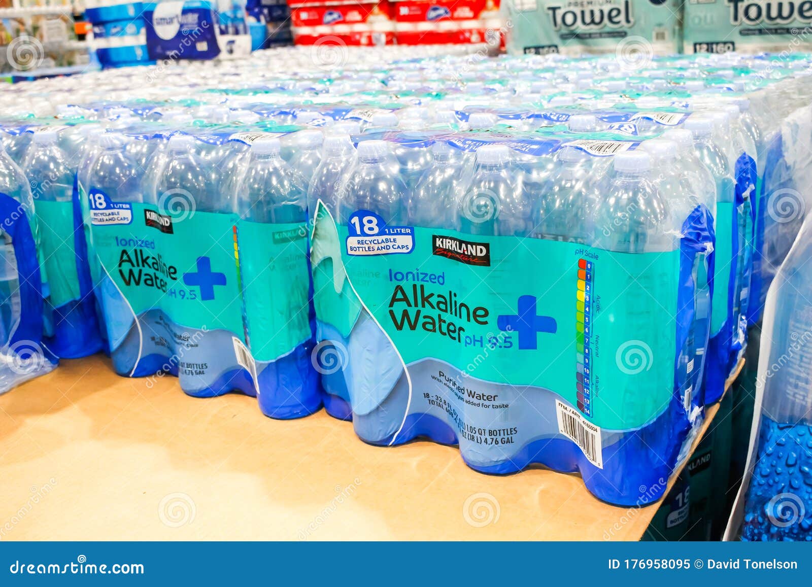 KS alk water editorial image. Image of clean, sealed 176958095