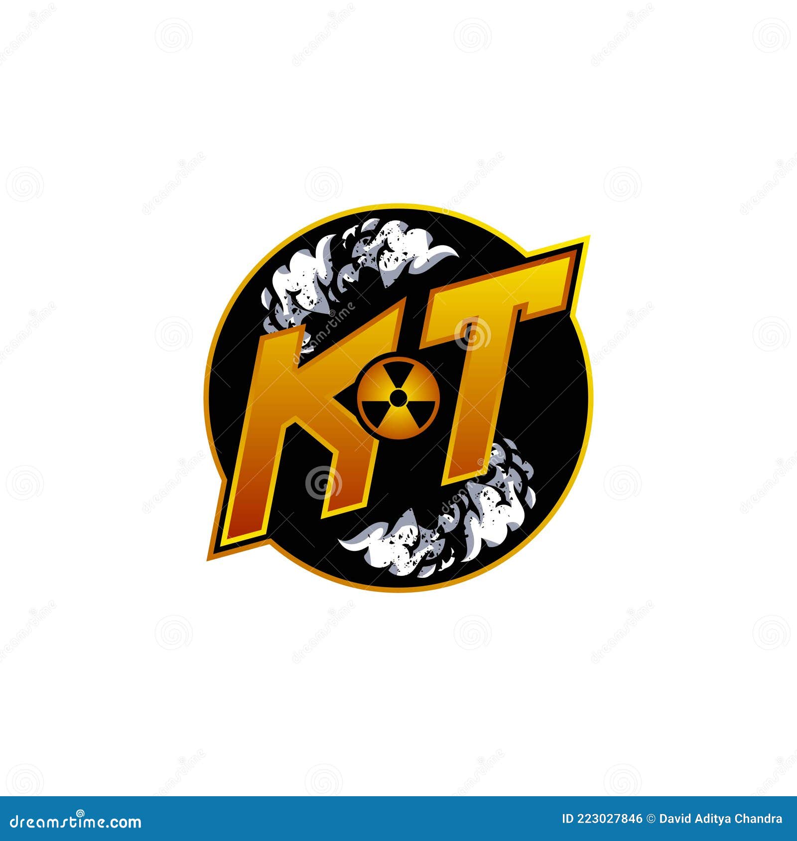 KT Logo Monogram ESport Gaming with Gas Shape Design Stock Vector ...
