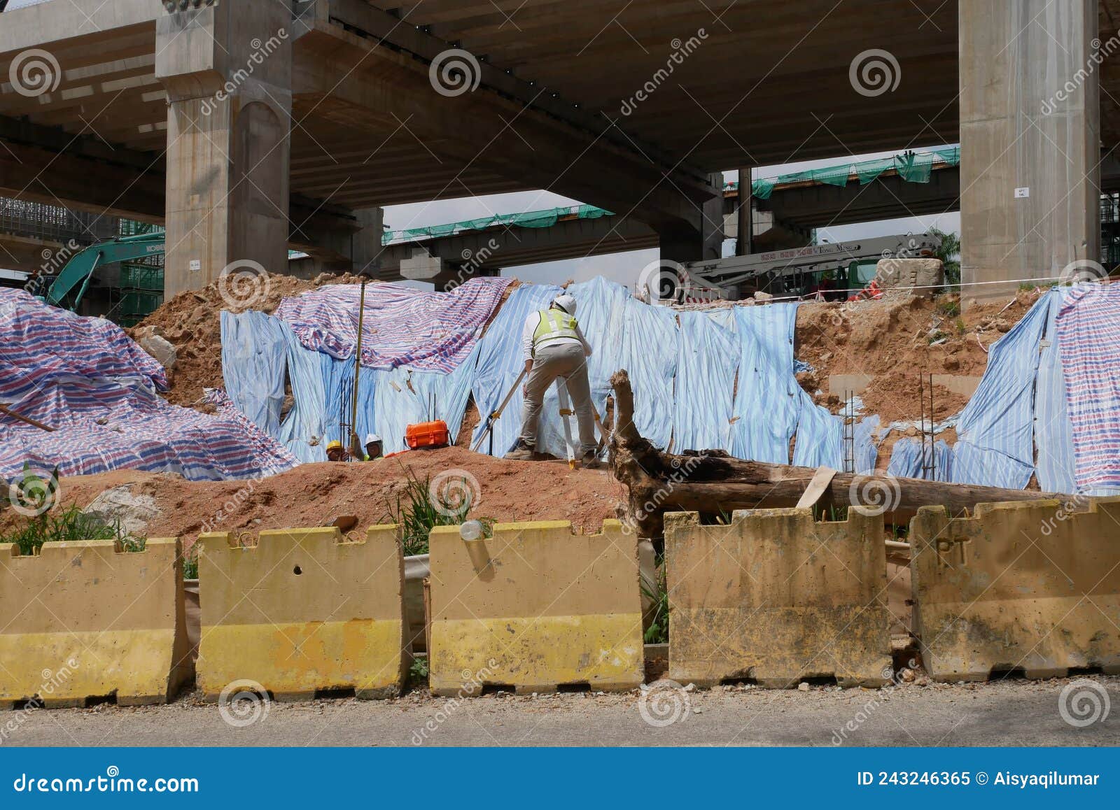 Survey Equipment Used by the Surveyor at the Construction Site ...