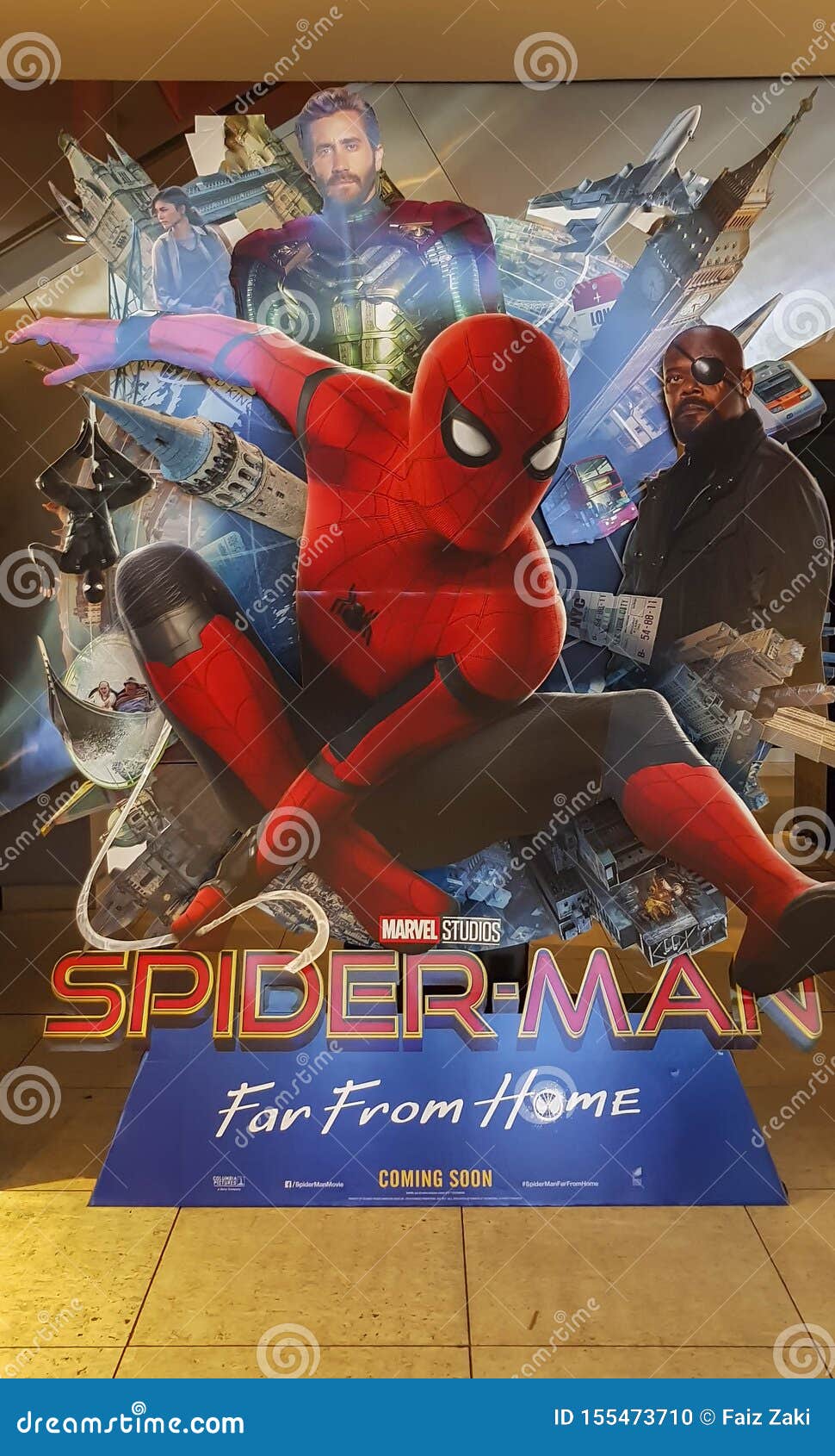 Spider-Man Far From Home Movie Poster, This Movie Featuring Spiderman  Versus Mysterio Editorial Image - Image Of Blockbuster, Character: 155473710