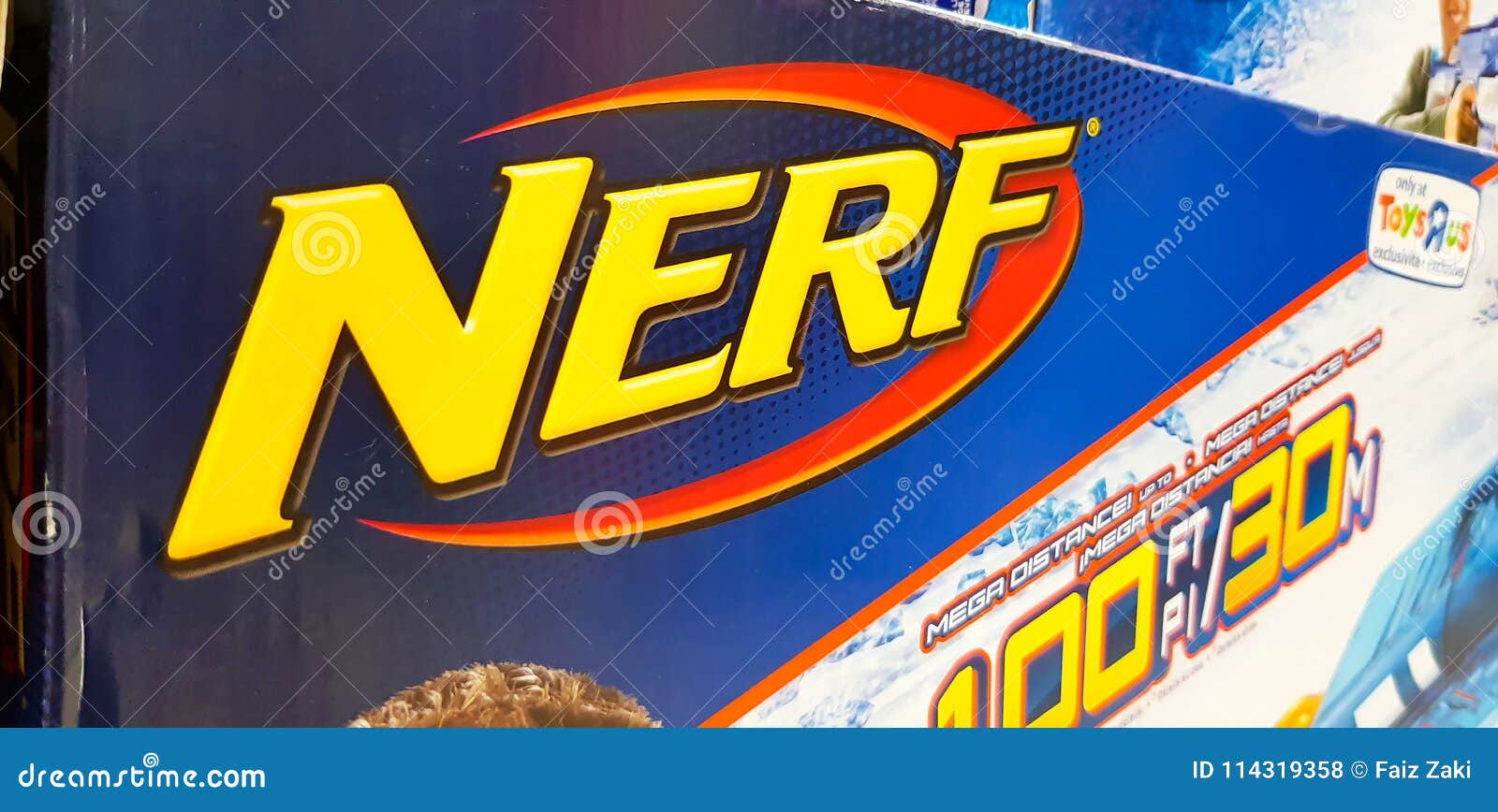 Nerf toys logo editorial photo. Image of games, commercial - 114319371