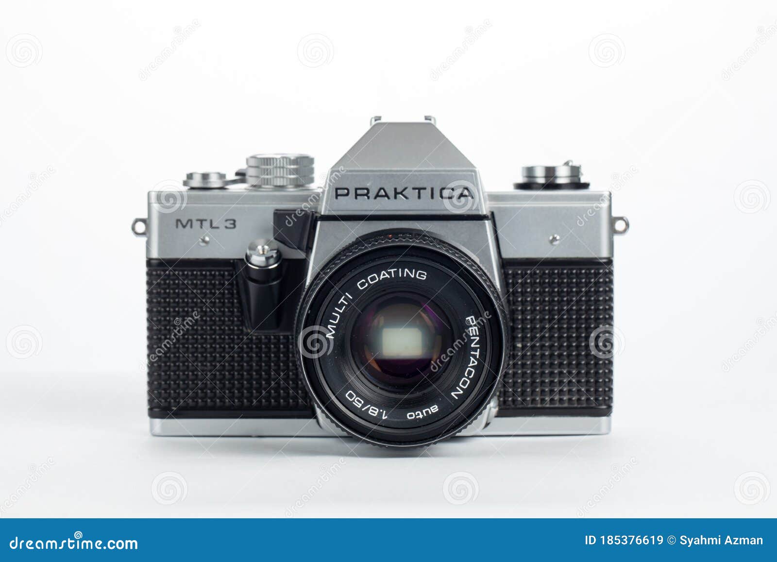 factor reactie En Praktica SLR Film Camera Isolated in White Background Editorial Stock Image  - Image of mirror, chrome: 185376619