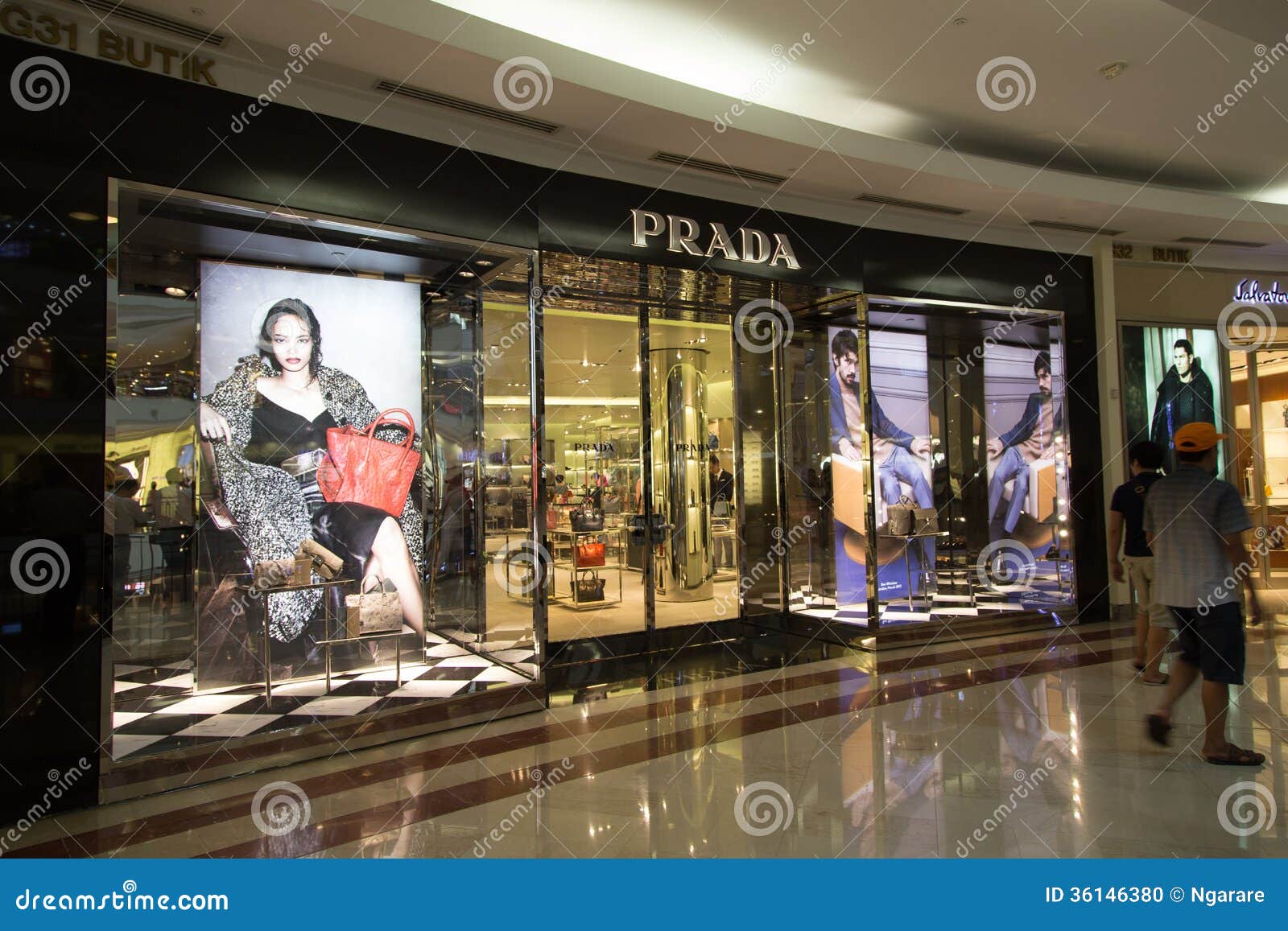 KUALA LUMPUR, MALAYSIA - SEP 27: PRADA Shop In Suria Shopping Ma ...
