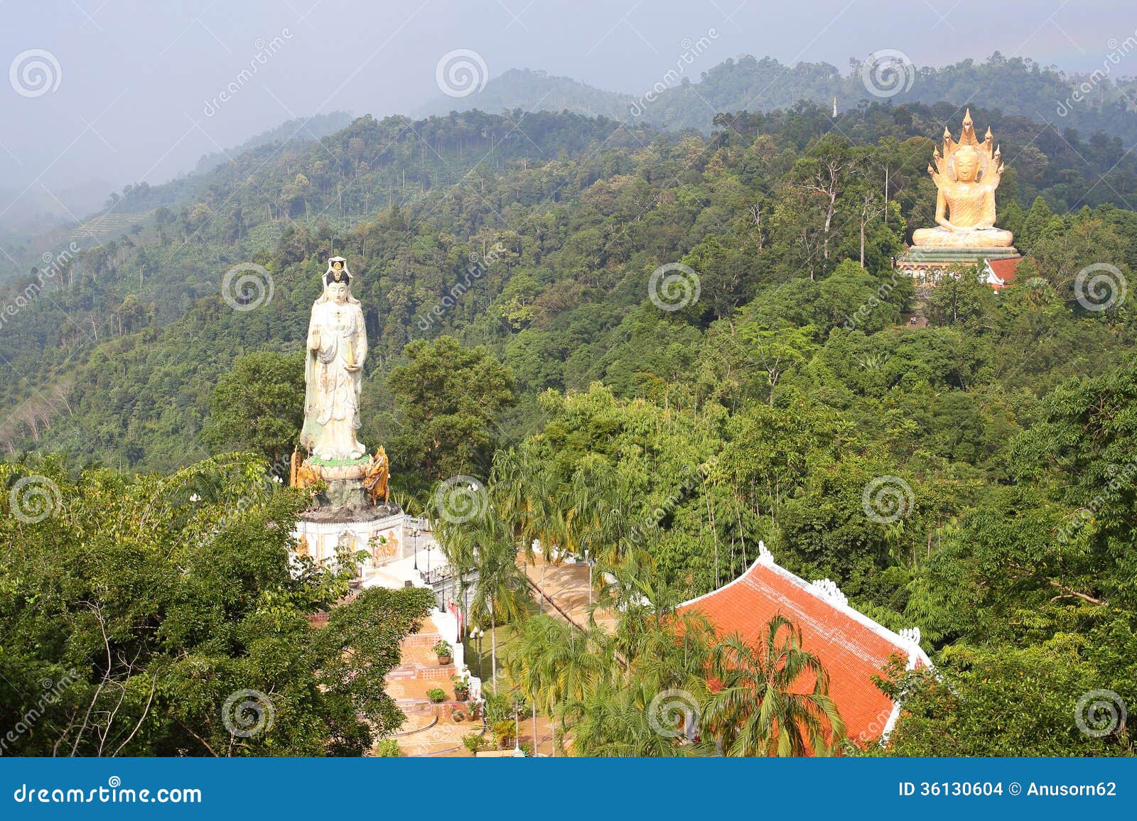 Kuan yin and buddha image stock photo. Image of asia 36130604