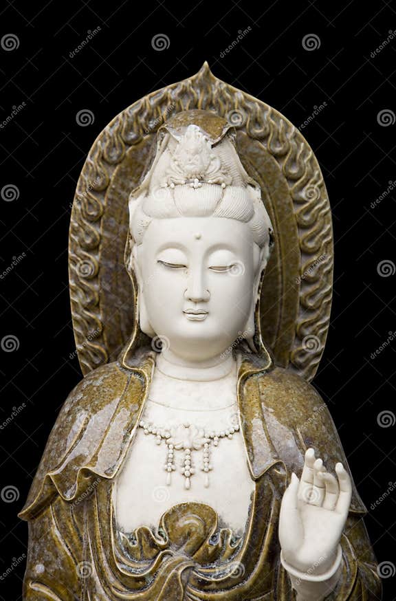 Kuan yin statue stock photo. Image of east, quan, female - 10853276