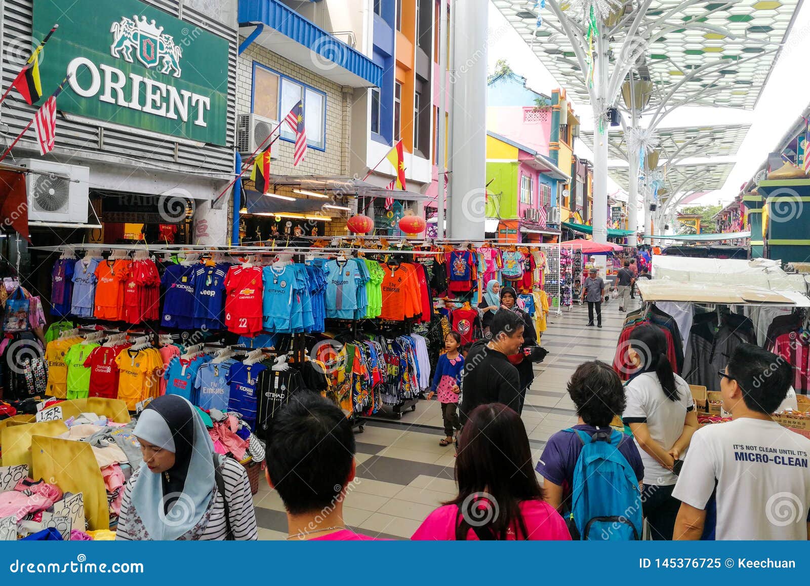 KUCHING, MALAYSIA, April 18, 2019: India Street Pedestrian Mall