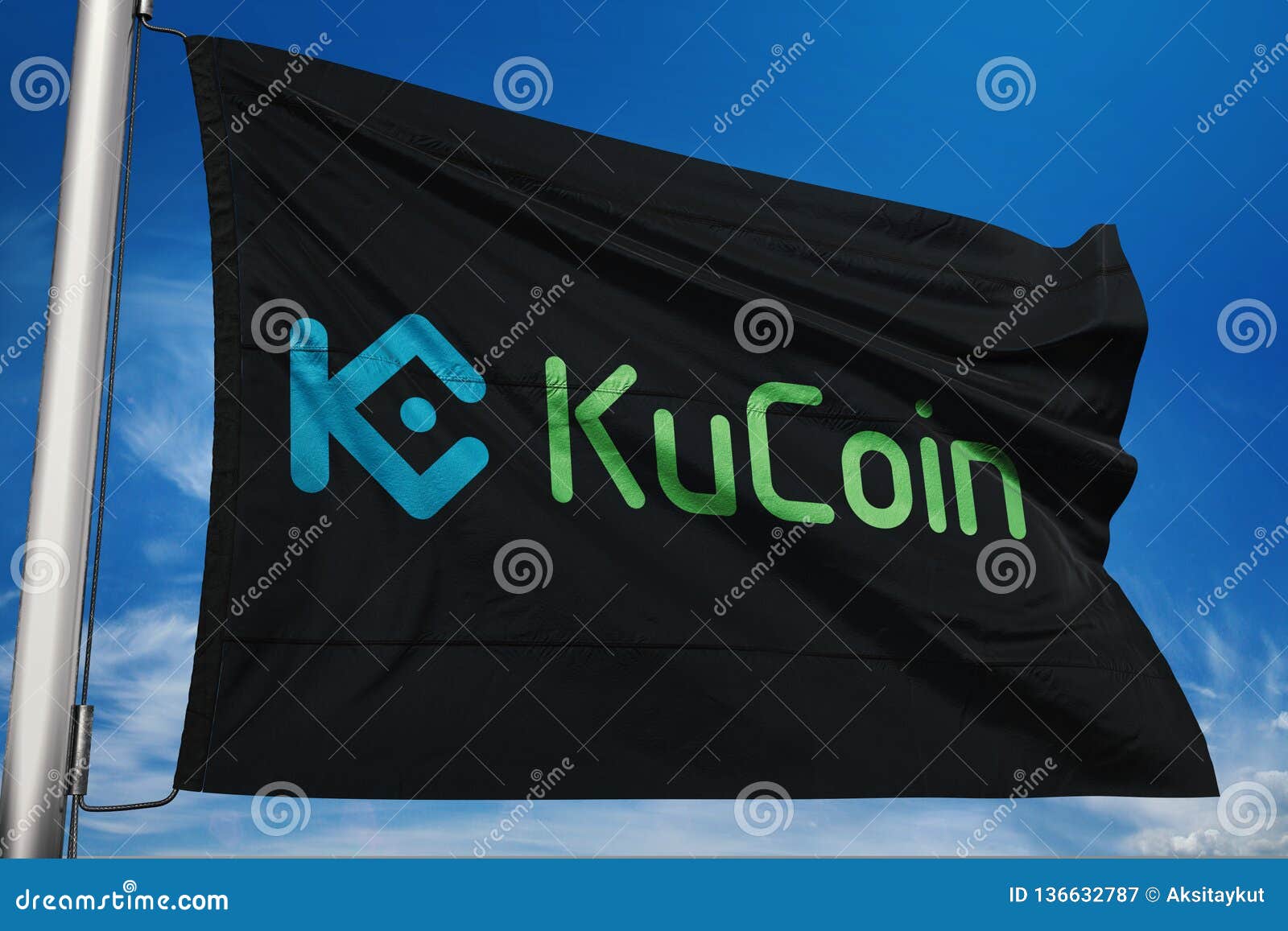 KuCoin KCS Illustration Crypto Stock Illustration ...