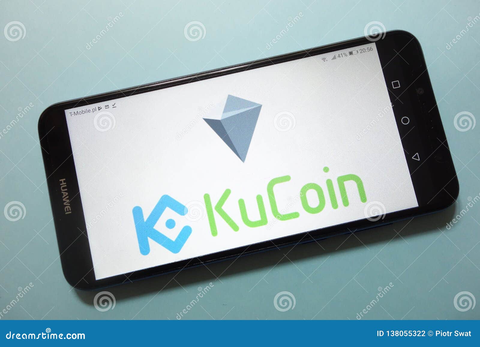 KuCoin Shares KCS Cryptocurrency Logo Displayed On ...