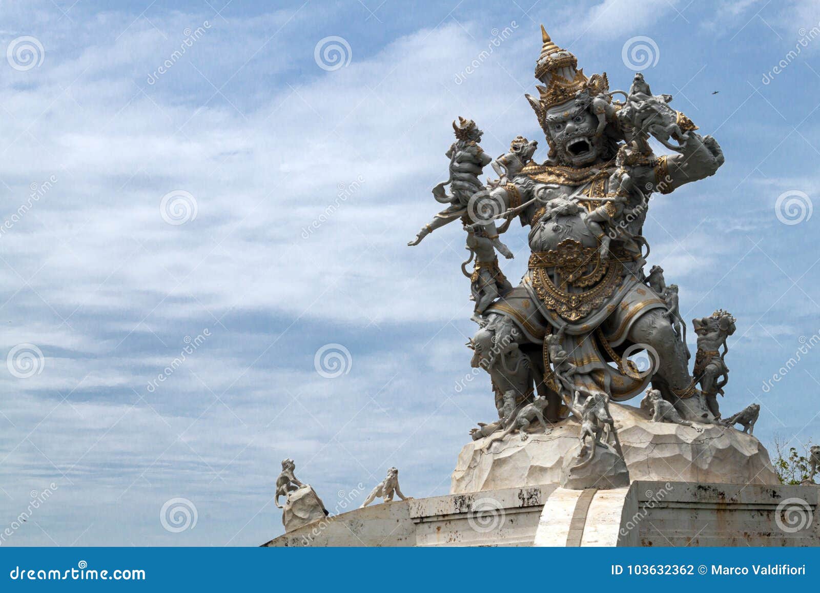 kumbakarna laga statue in pura uluwatu temple