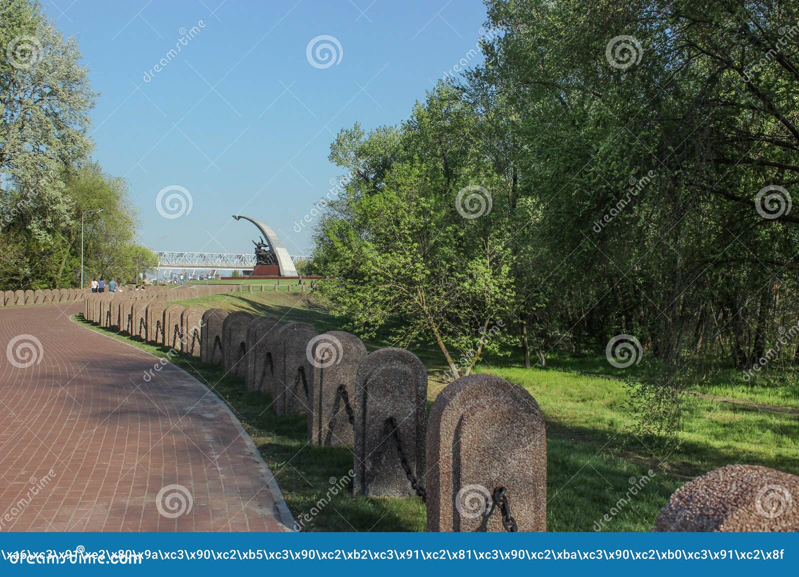 kumzhinskaya grove, a memorial complex in memory of the fallen soldiers of the red army