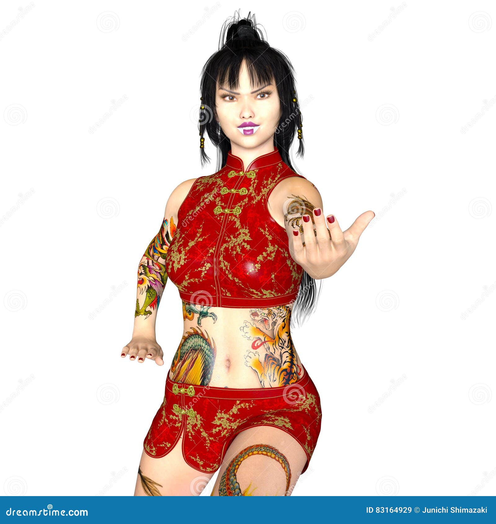 Kungfu Girl Stock Photo 83164932