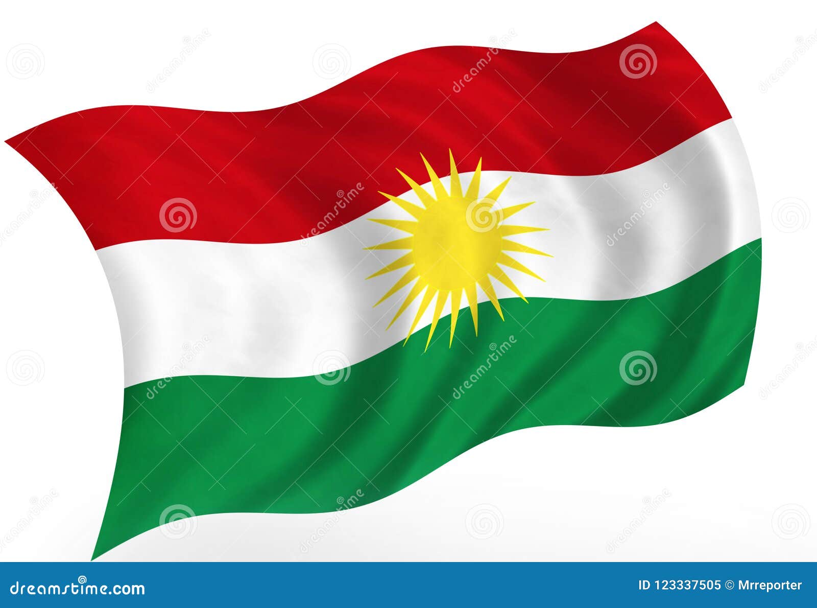Wavy Kurdistan Flag Logo Stock Photography | CartoonDealer.com #115227164