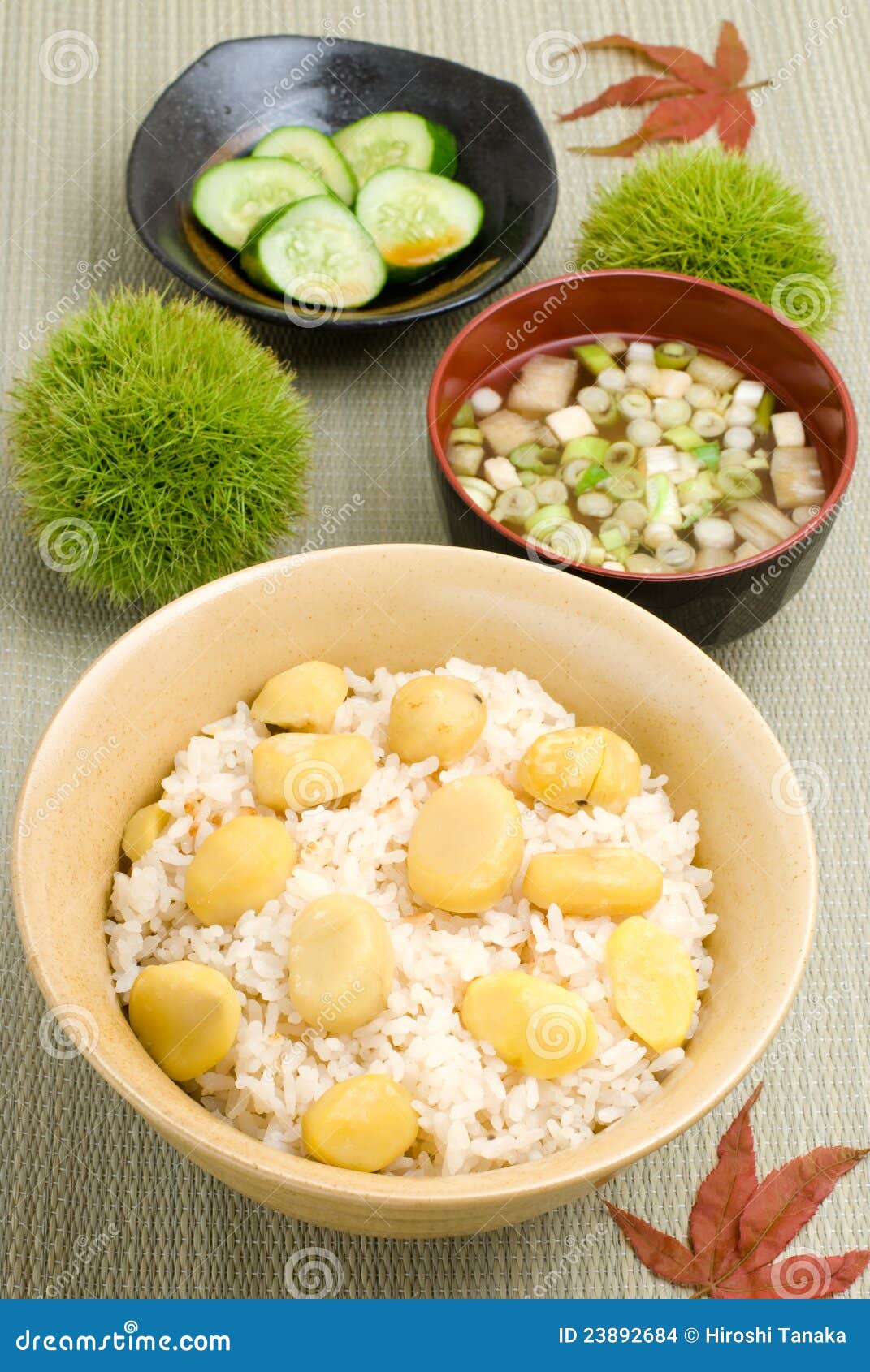 Kurigohan stock photo. Image of yellow, japanese, steam 23892684